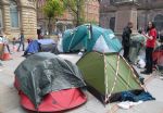 Manchester Homeless Camp in St Ann's Square